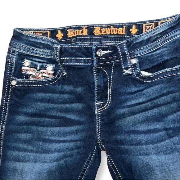 Rock Revival Nicci 27 Dark wash jeans